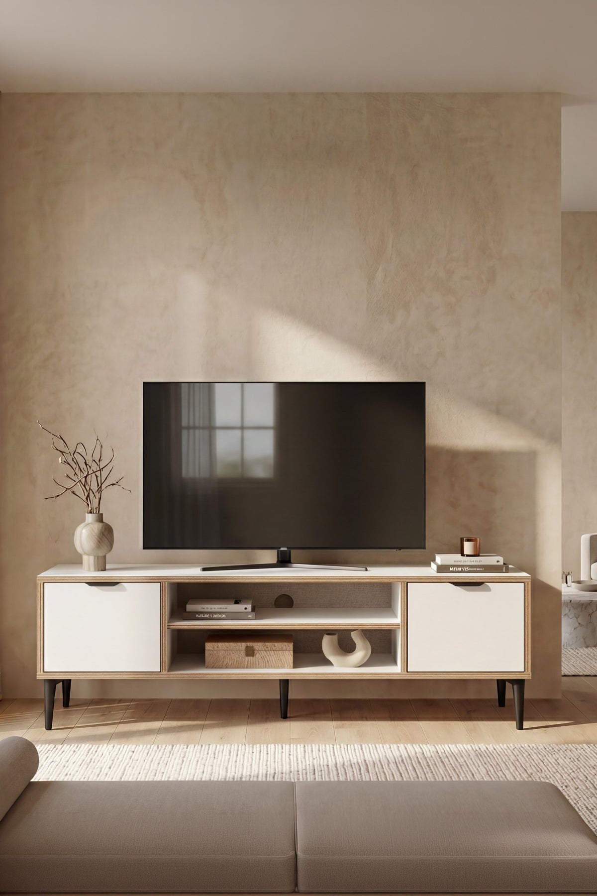 Arden 2 Kapaklı TV Ünitesi Y:46 G:140 D:35 - Oturma Odası / TV Ünitesi | SARMOBİ