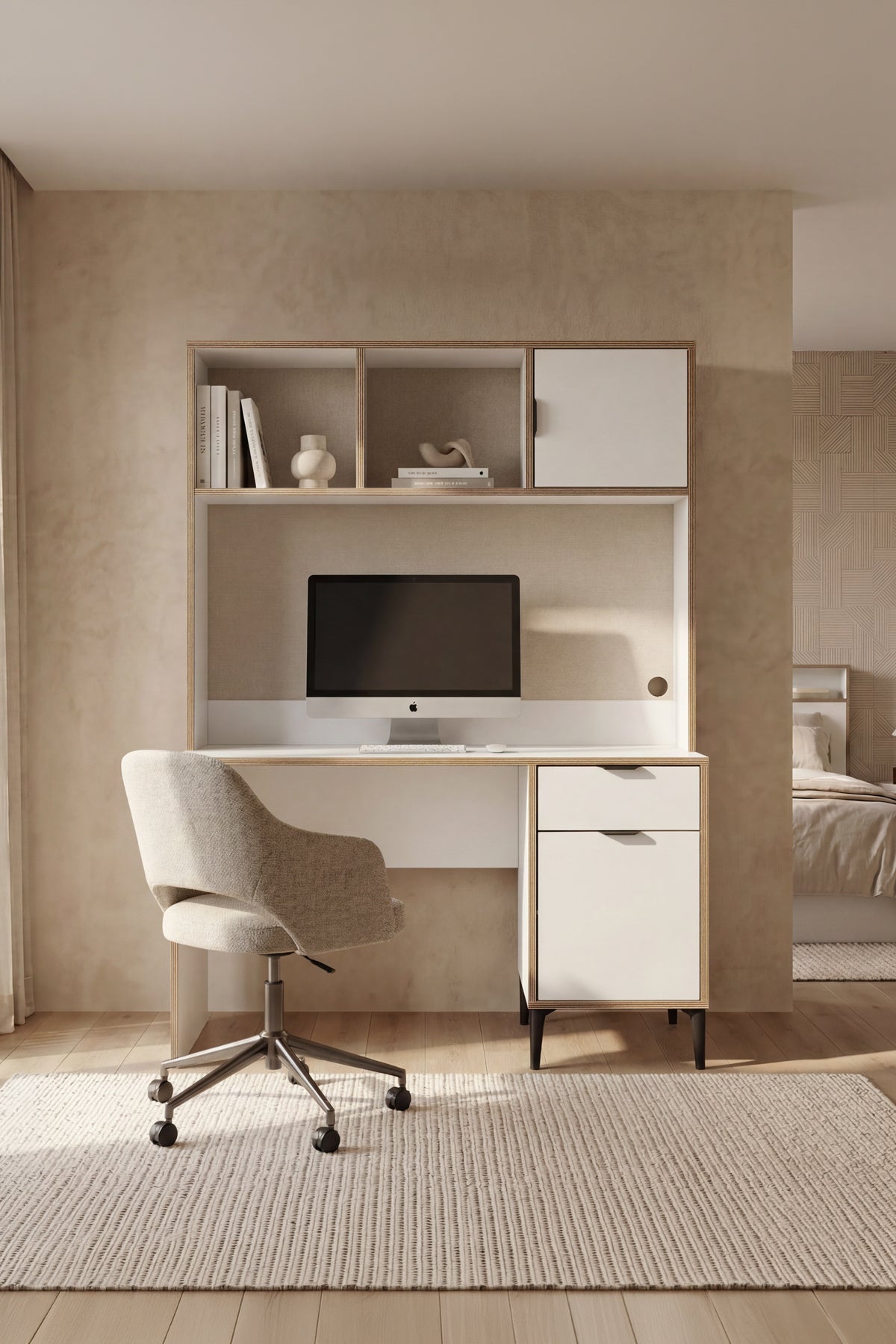 Arden Raflı Çalışma Masası Y:174 G:120 D:60 - Ofis Mobilyası | SARMOBİ