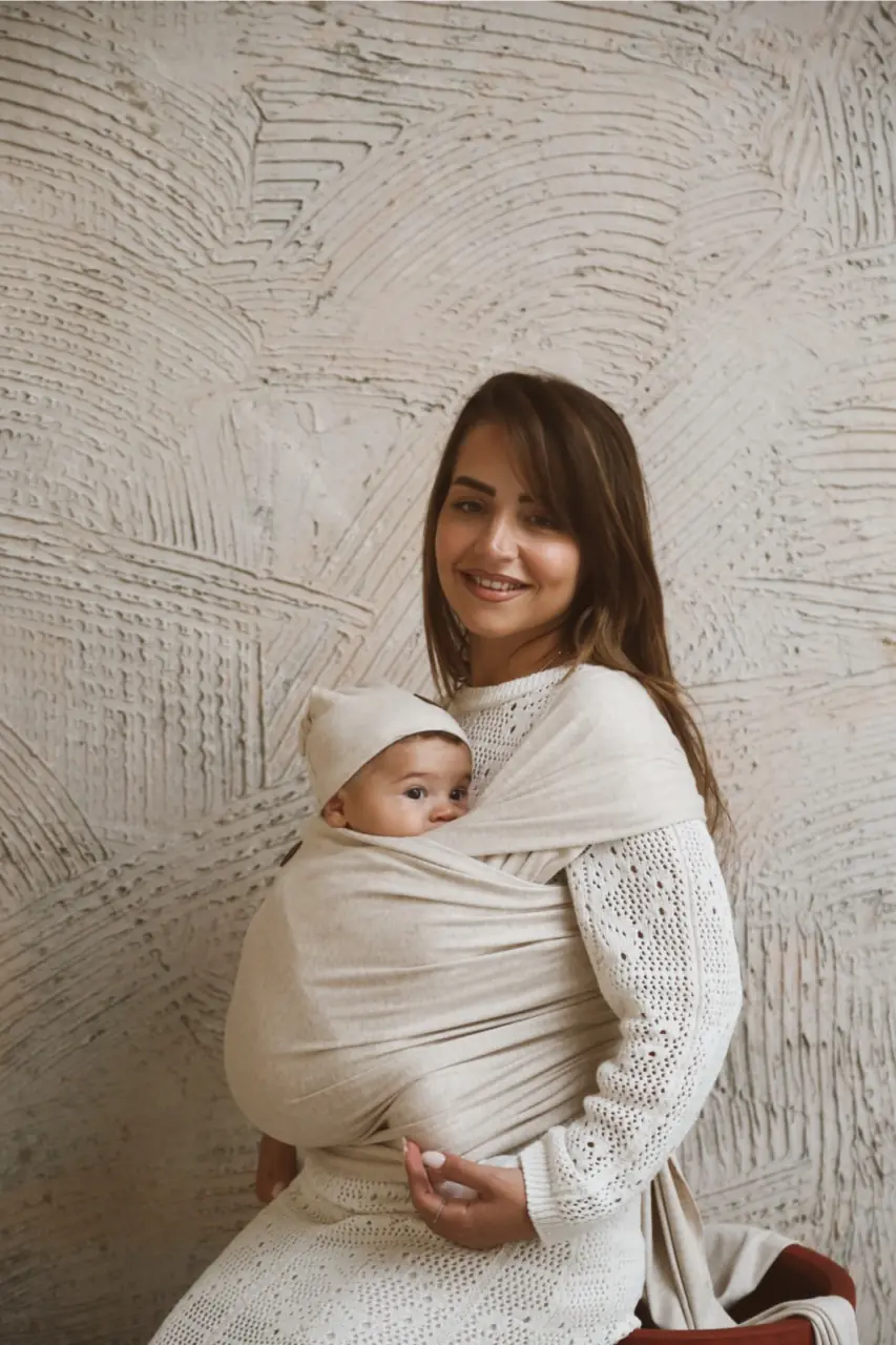Premium Esnek Wrap Sling ( Babysling - sling - babysling - bebek taşıma şalı - babywearing - kanguru ) - Giyim / Bebek Giyim - Görsel 6