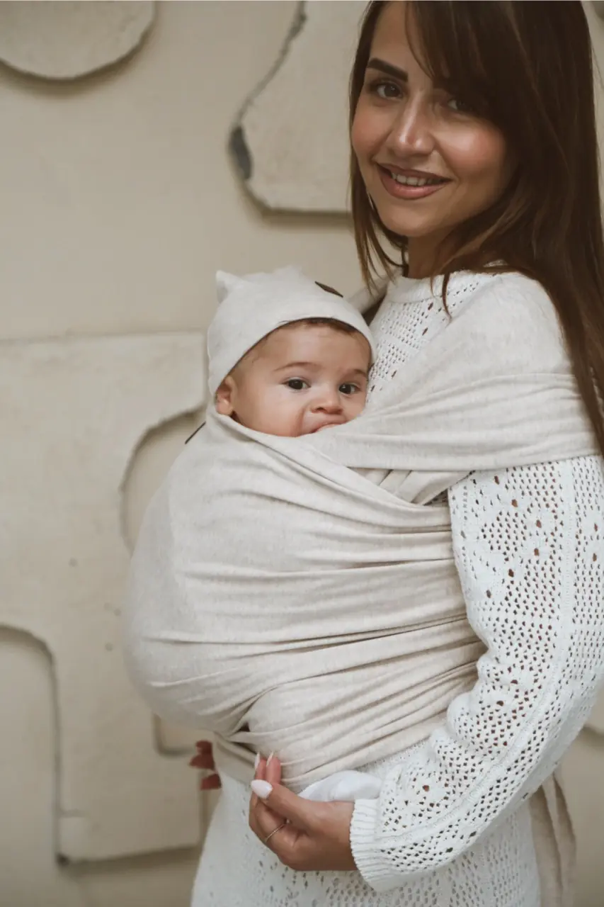 Premium Esnek Wrap Sling ( Babysling - sling - babysling - bebek taşıma şalı - babywearing - kanguru ) - Giyim / Bebek Giyim - Görsel 8
