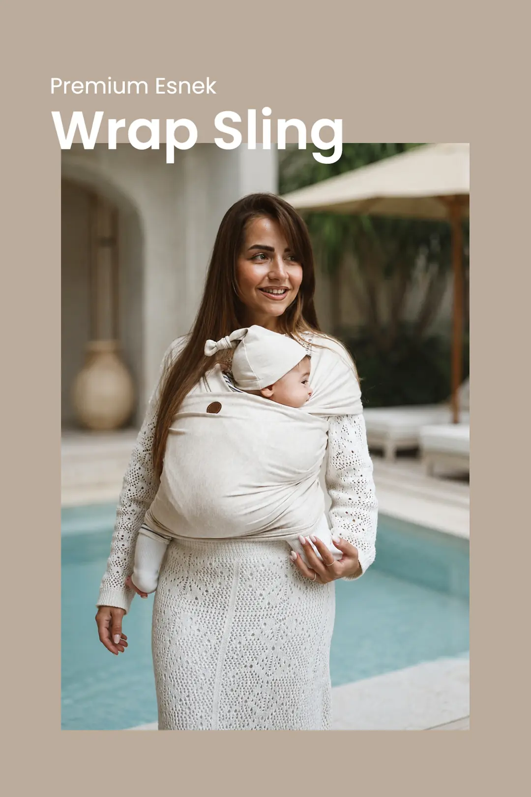 Premium Esnek Wrap Sling ( Babysling - sling - babysling - bebek taşıma şalı - babywearing - kanguru ) - Giyim / Bebek Giyim - Görsel 2