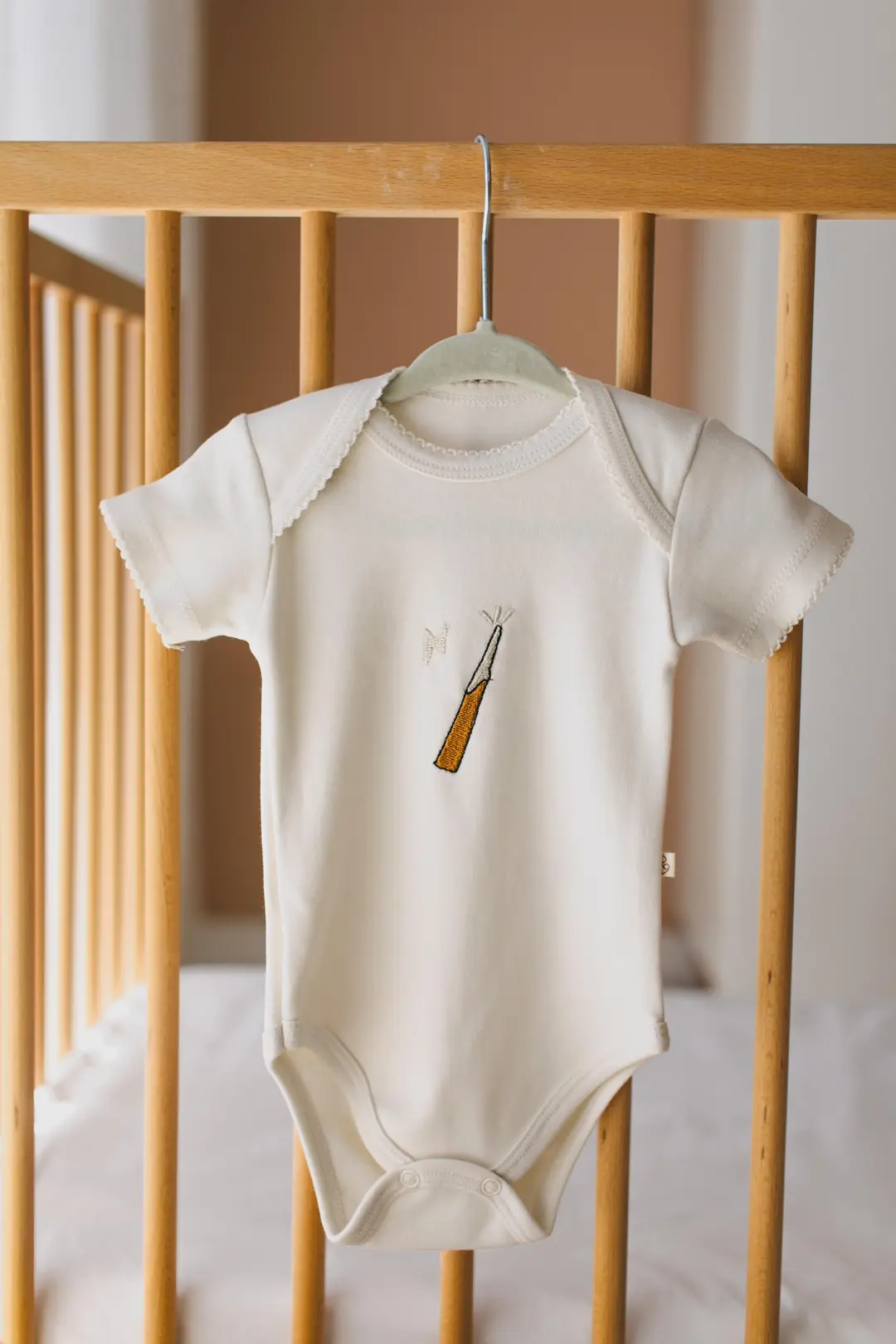 Premium %100 Pamuklu Çıt çıtlı Nakışlı Bebek Zıbın Body 2li Set takım - Giyim / Bebek Giyim - Görsel 4
