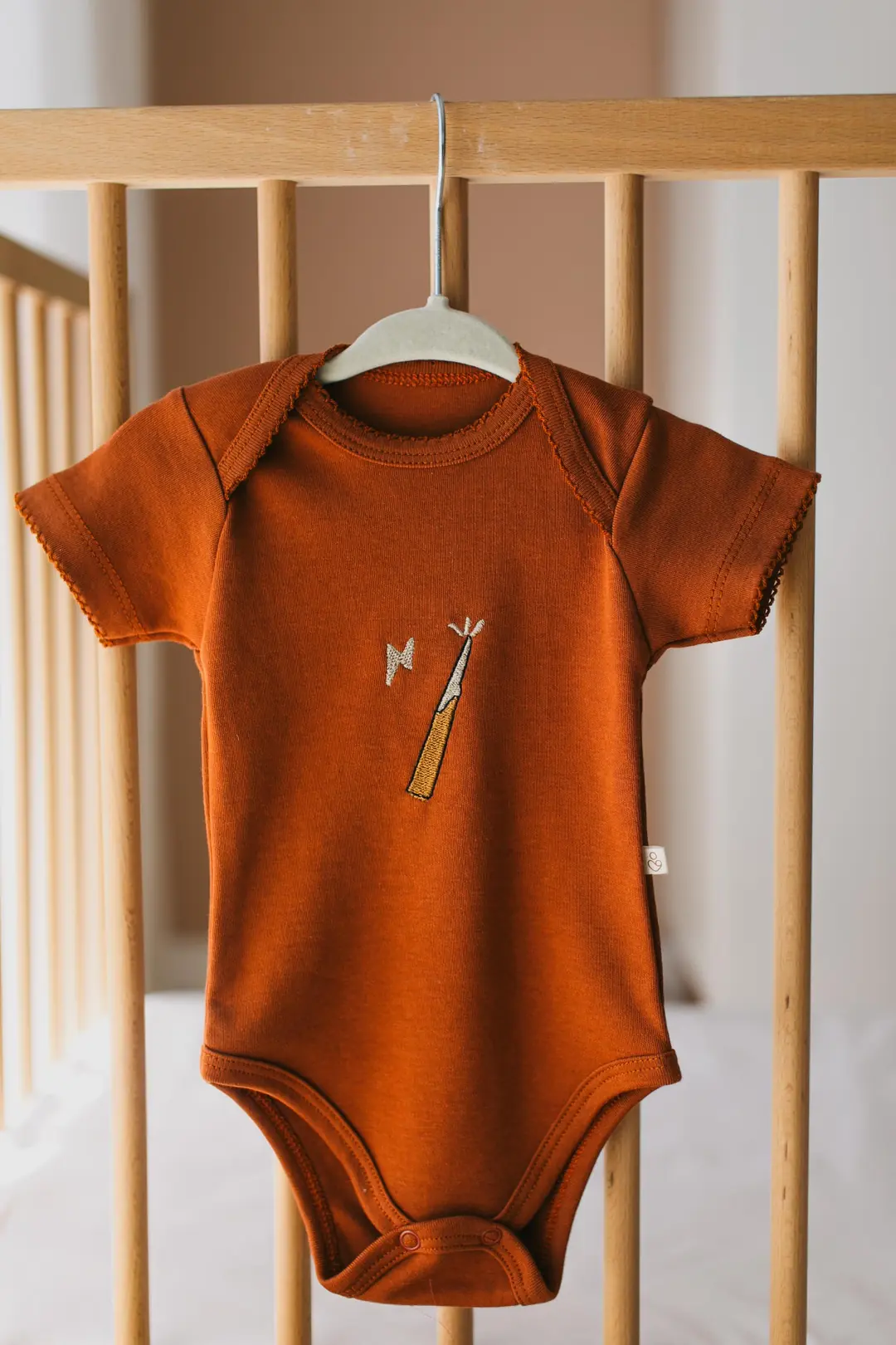 Premium %100 Pamuklu Çıt çıtlı Nakışlı Bebek Zıbın Body 2li Set takım - Giyim / Bebek Giyim - Görsel 3