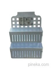 PLASTİK 2 KATLI ASKI APARATLI MUTFAK ORGANİZERİ - Görsel 2