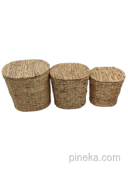 Bambu çamaşır sepeti büyük boy - Çamaşır Sepeti - Görsel 4